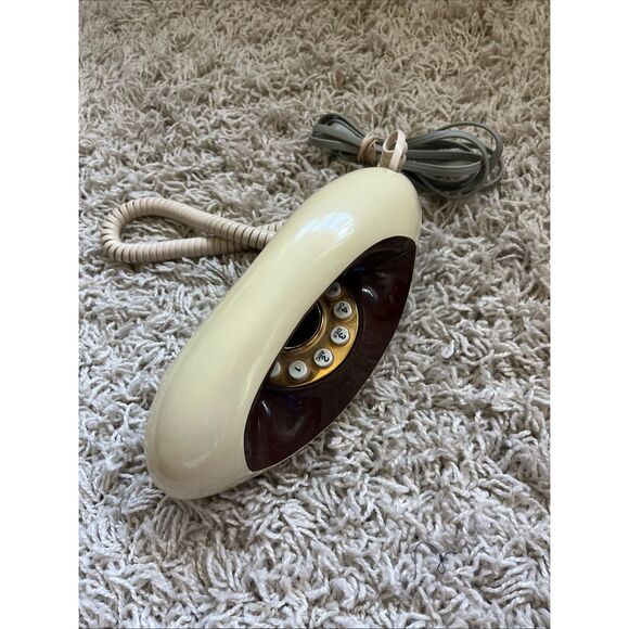 GENIE TELEPHONE 2 Tone push Mid Century Atomic AMERICAN ATC MCM - Picture 8 of 10